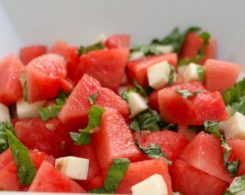 watermelon caprese salad