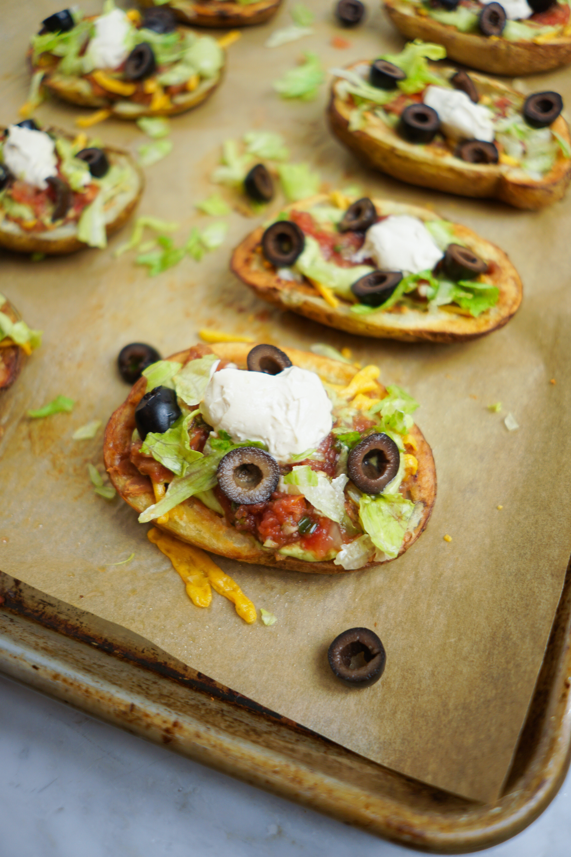 7-layer potato skins vegan