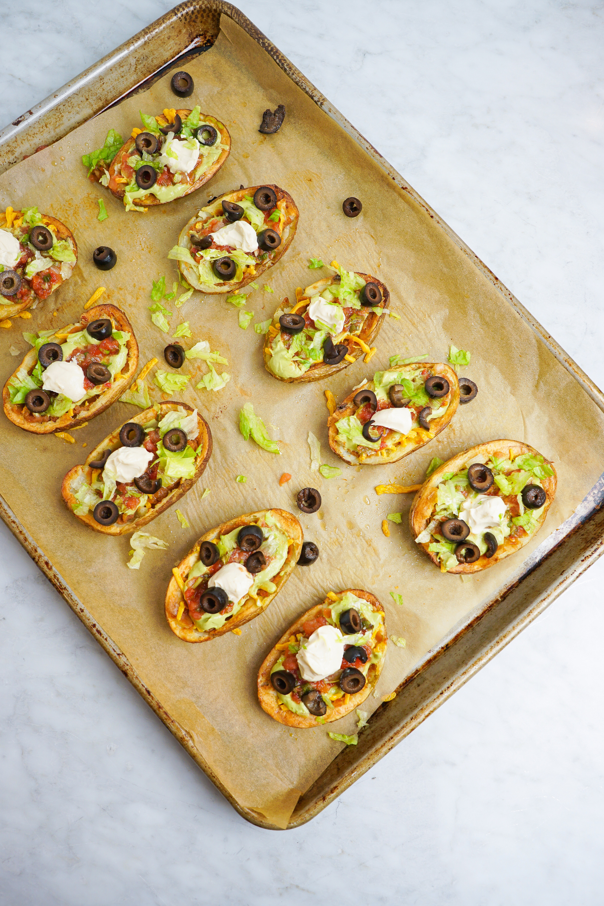 7-layer potato skins vegan
