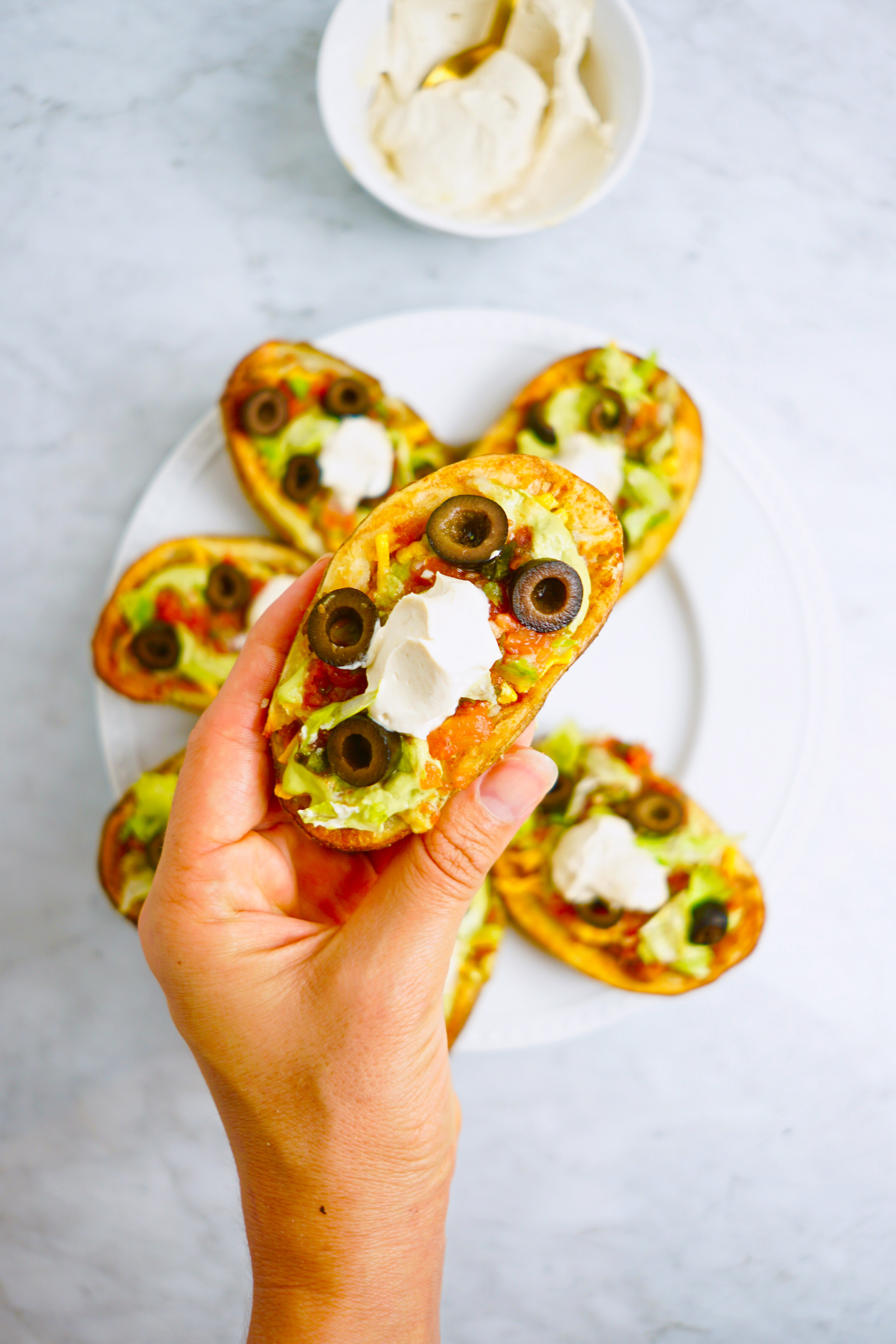 7-layer potato skins vegan