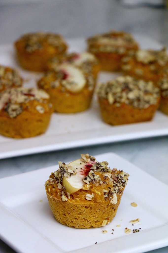 Whole Grain Peach N' Chia Muffins