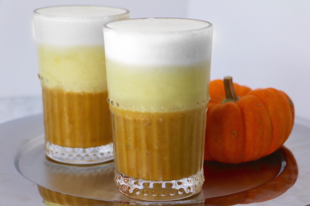 Candy Corn Smoothie - Healthy Halloween Drinks