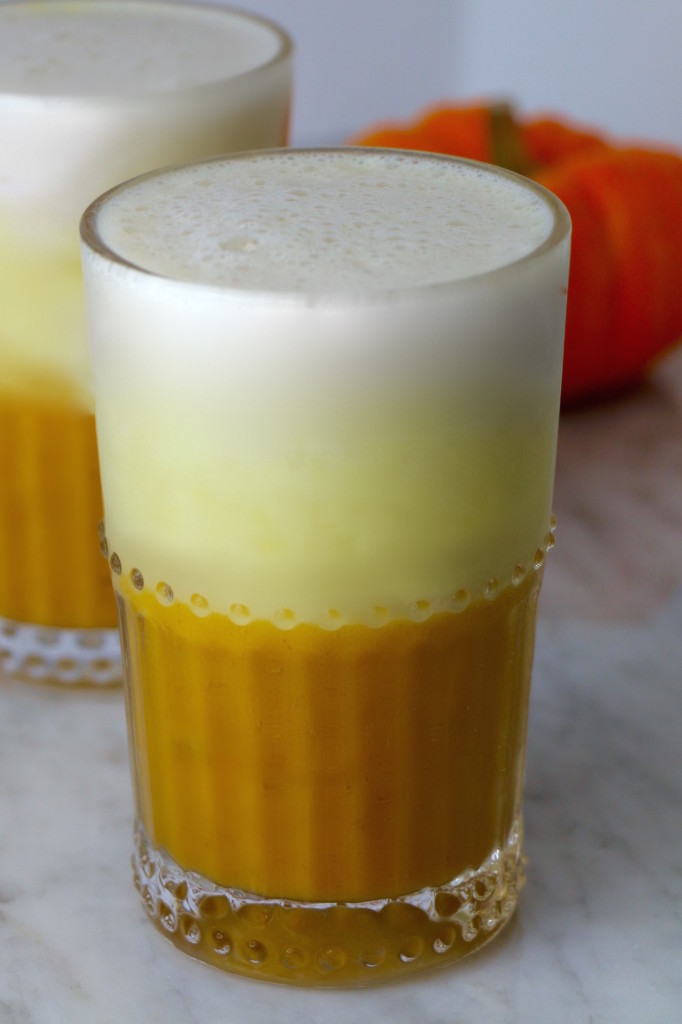 Candy Corn Smoothie - Healthy Halloween Drinks for Kids