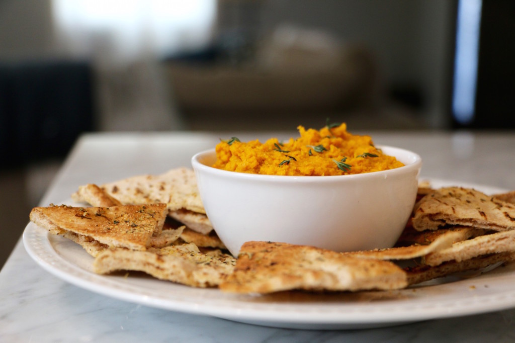 Homemade Hummus - Sweet Potato Flavor