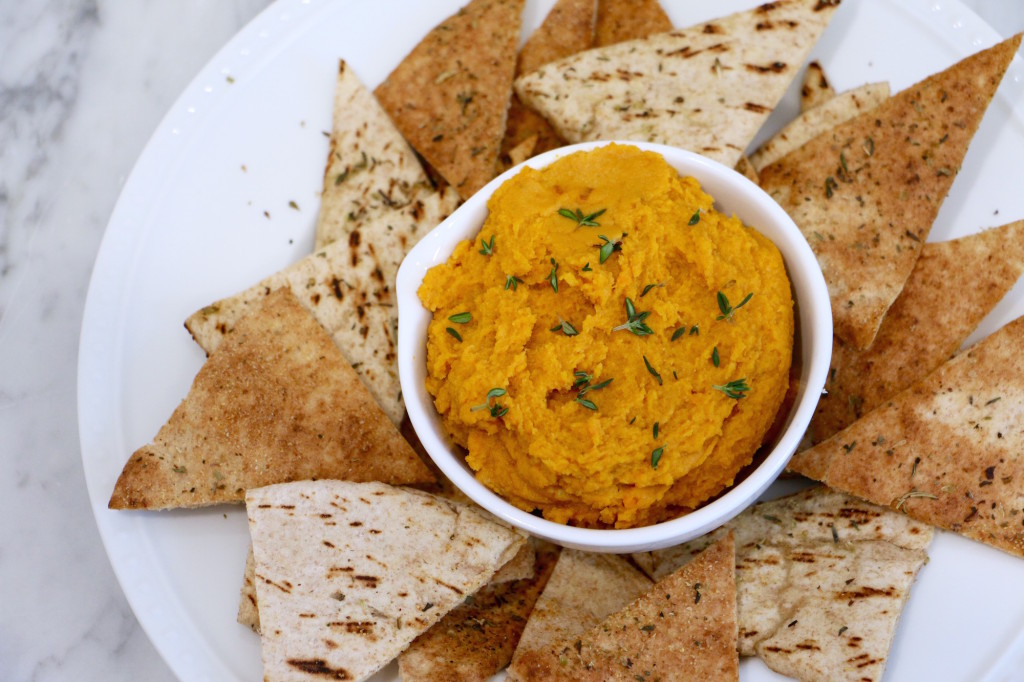 Sweet Potato Hummus - quick, easy, healthy, homemade!