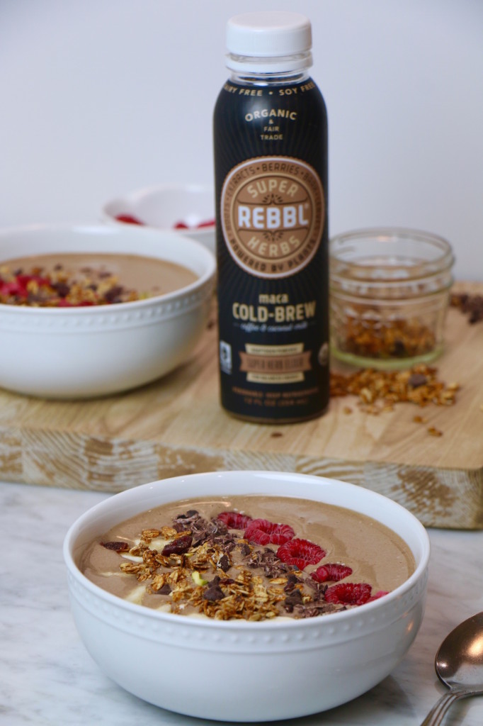 Maca Berry Bowl with Rebbl Cold Brew