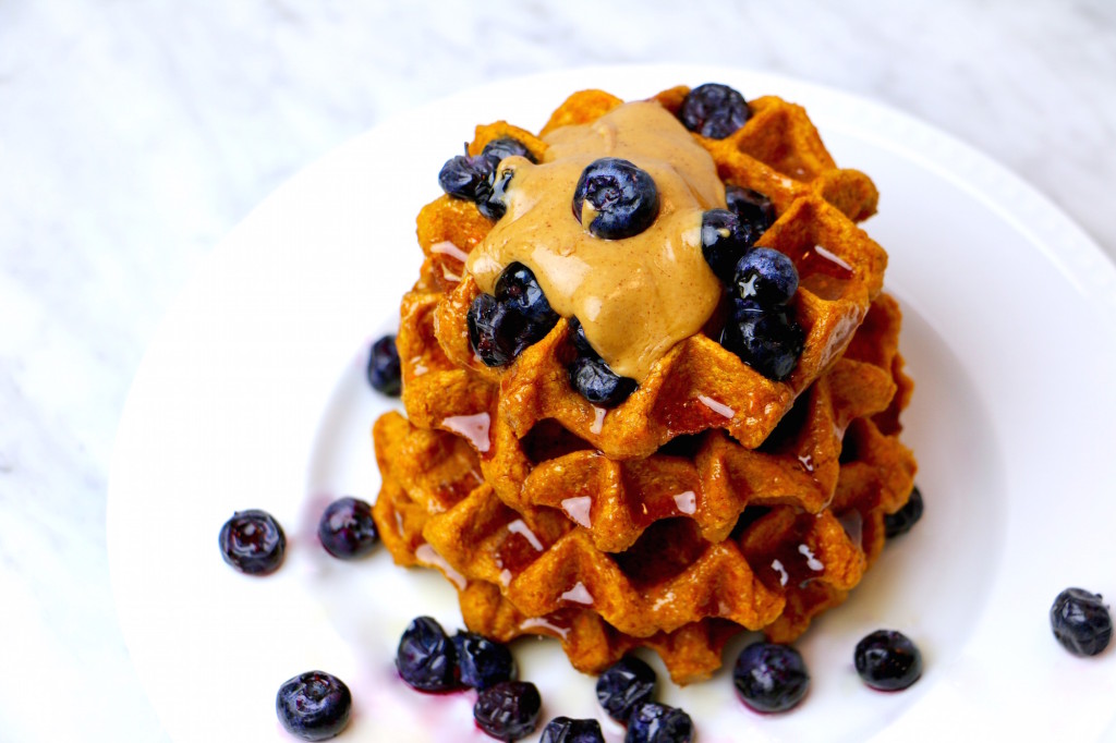 Gluten Free Sweet Potato Oat Waffles