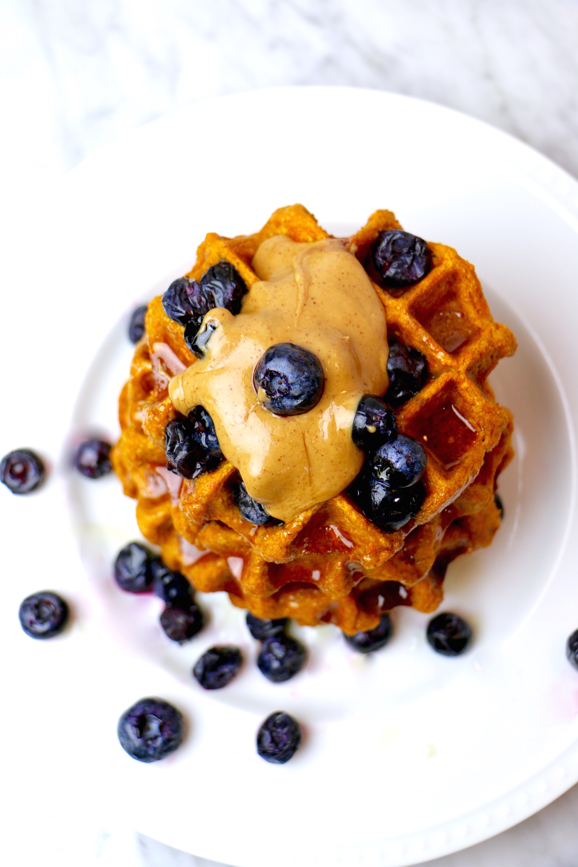 Healthy Sweet Potato Waffles
