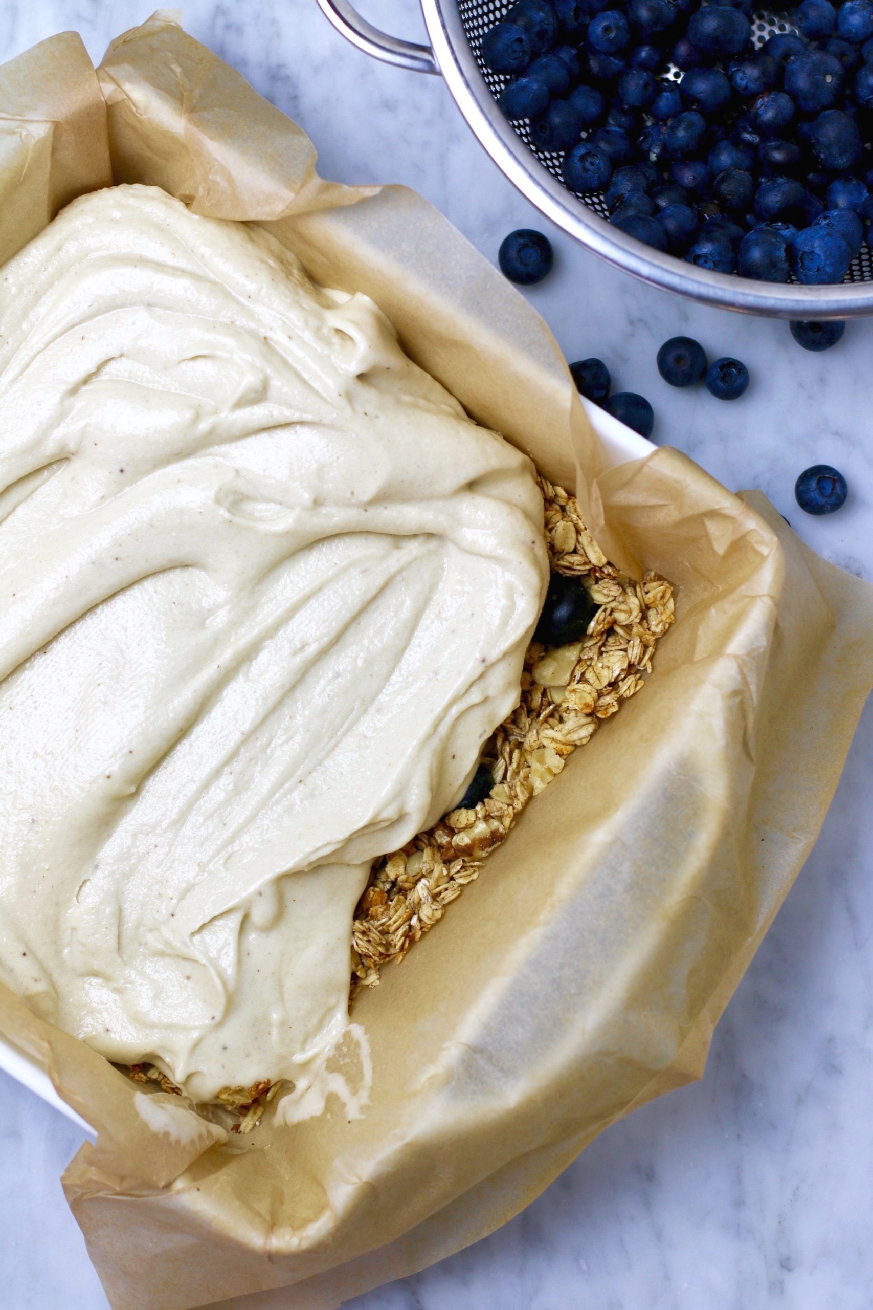 banana blueberry nice cream bar