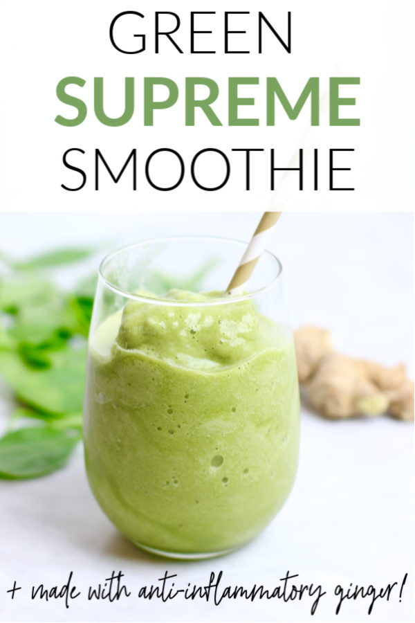 green smoothie pin