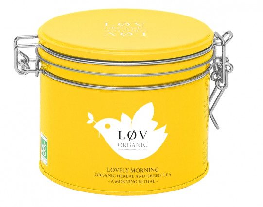 lov organic lovely morning tea tin
