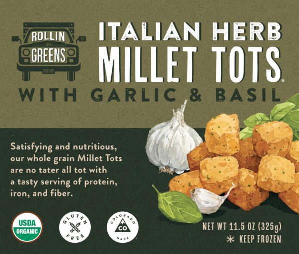 rollin greens millet tots
