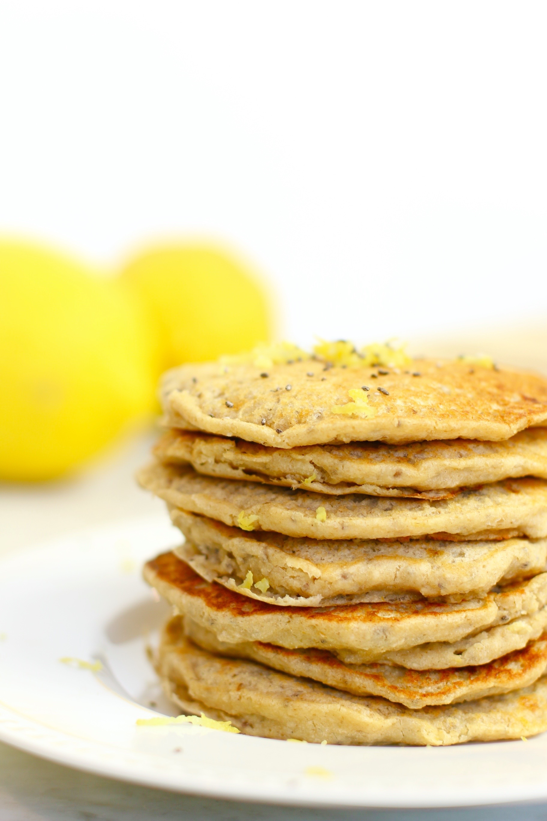 chia seed lemon pancakes