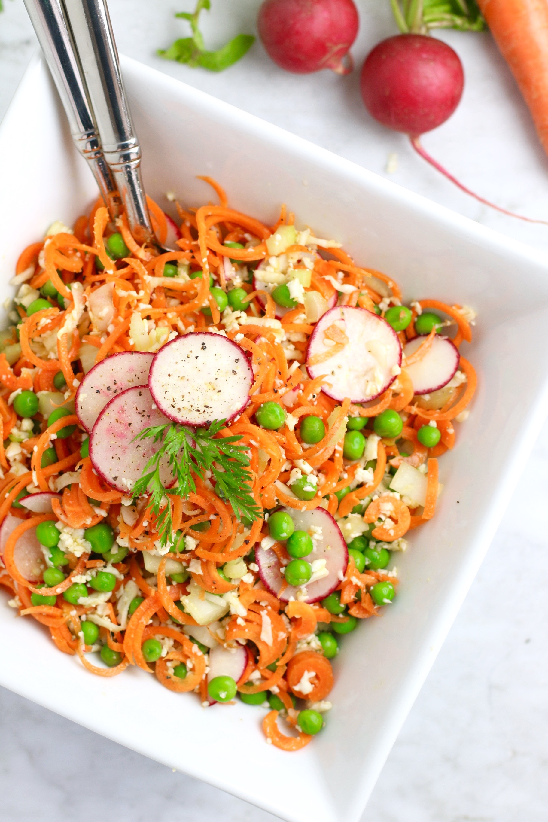 Confetti Pea and Carrot Salad