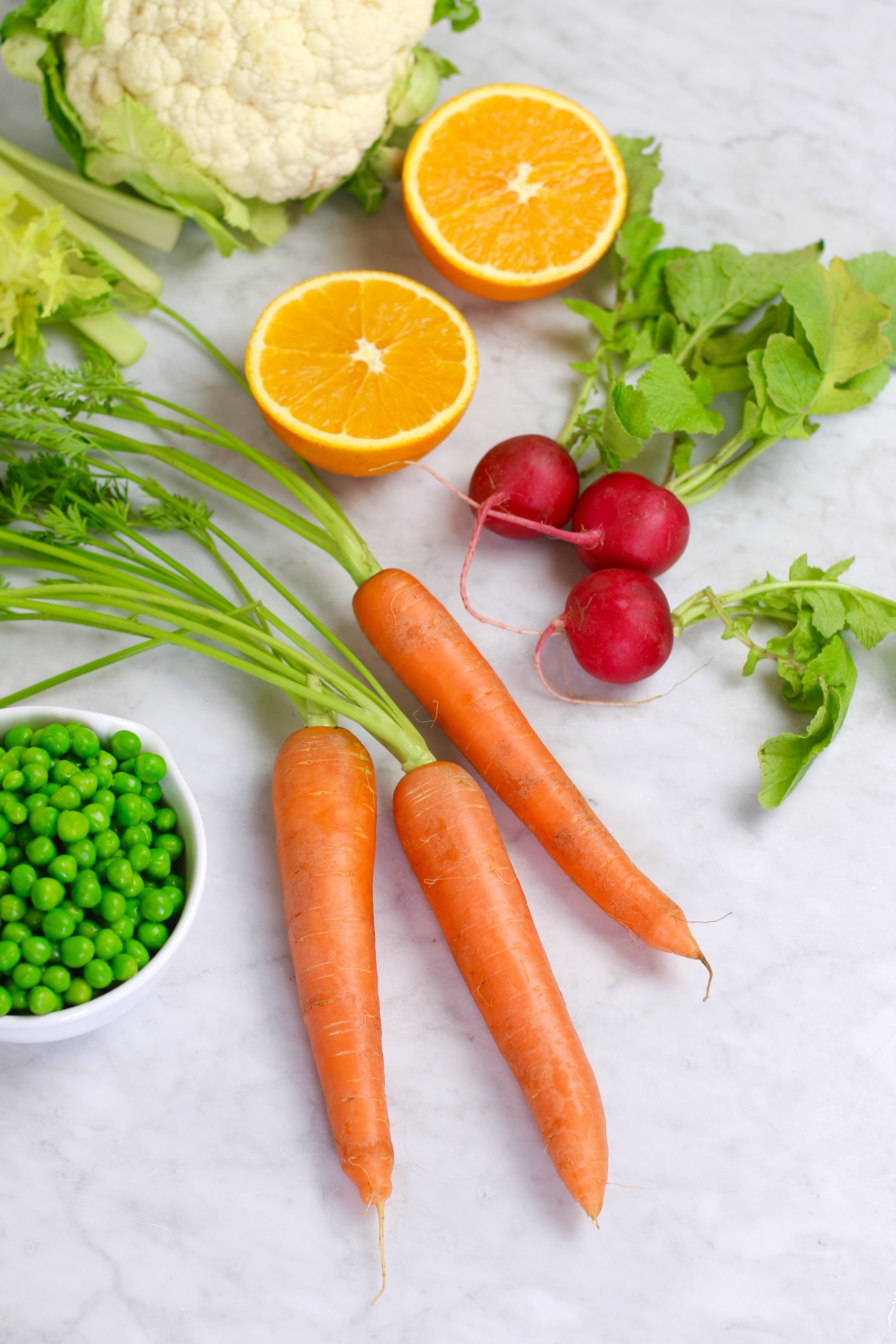 Spring Pea and Carrot Salad