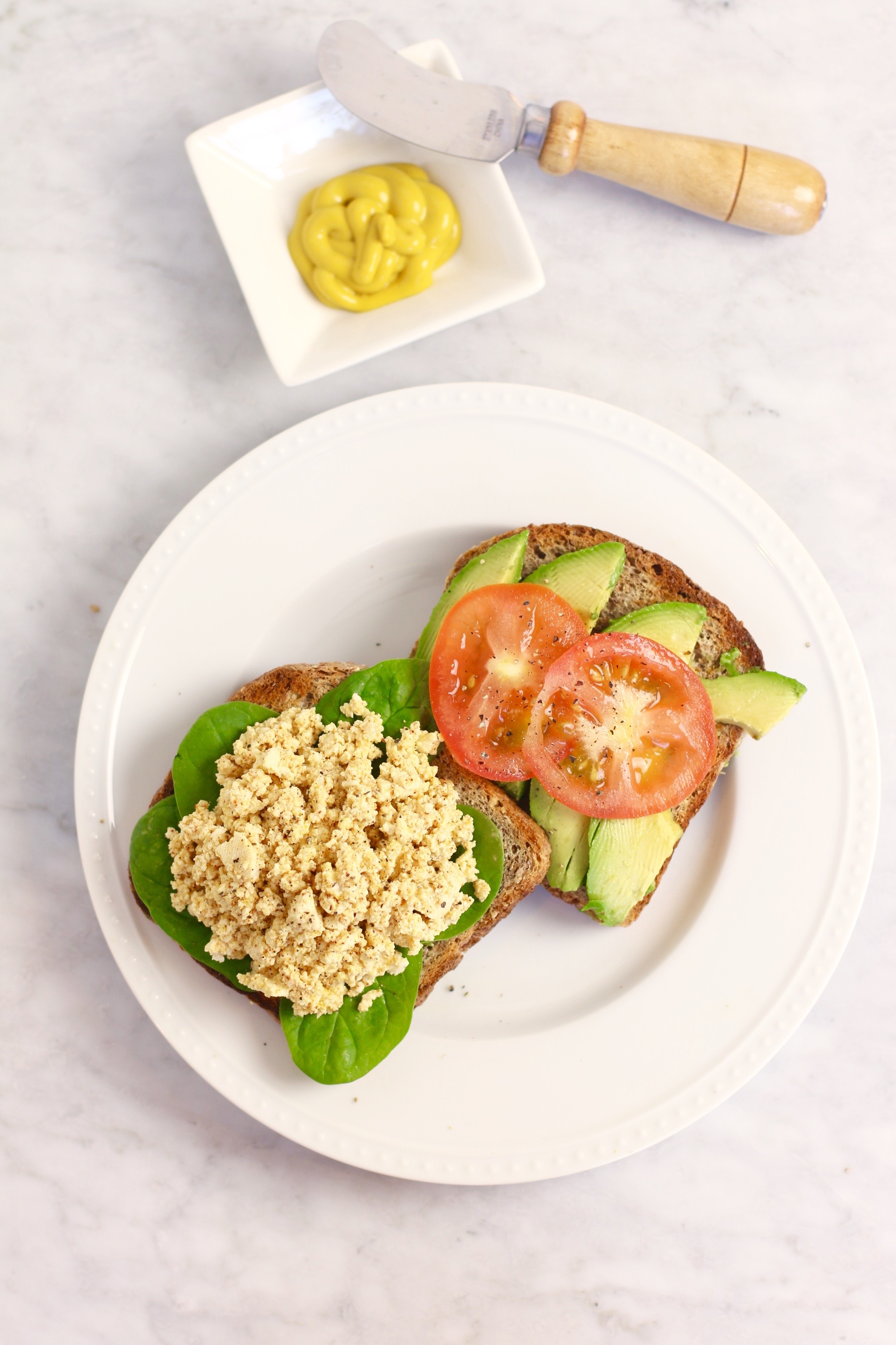 vegan tofu egg salad