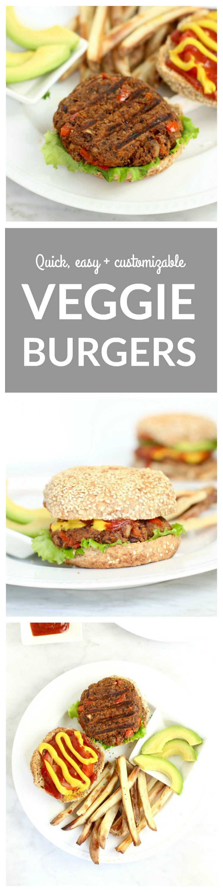 Quick, easy and customizable Veggie Burger