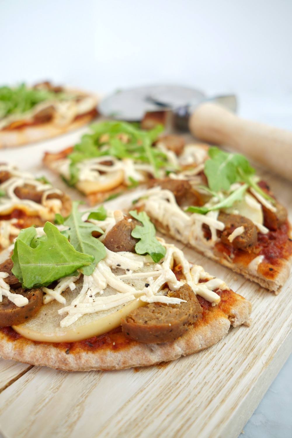 Apple Arugula Pita Pizza Side
