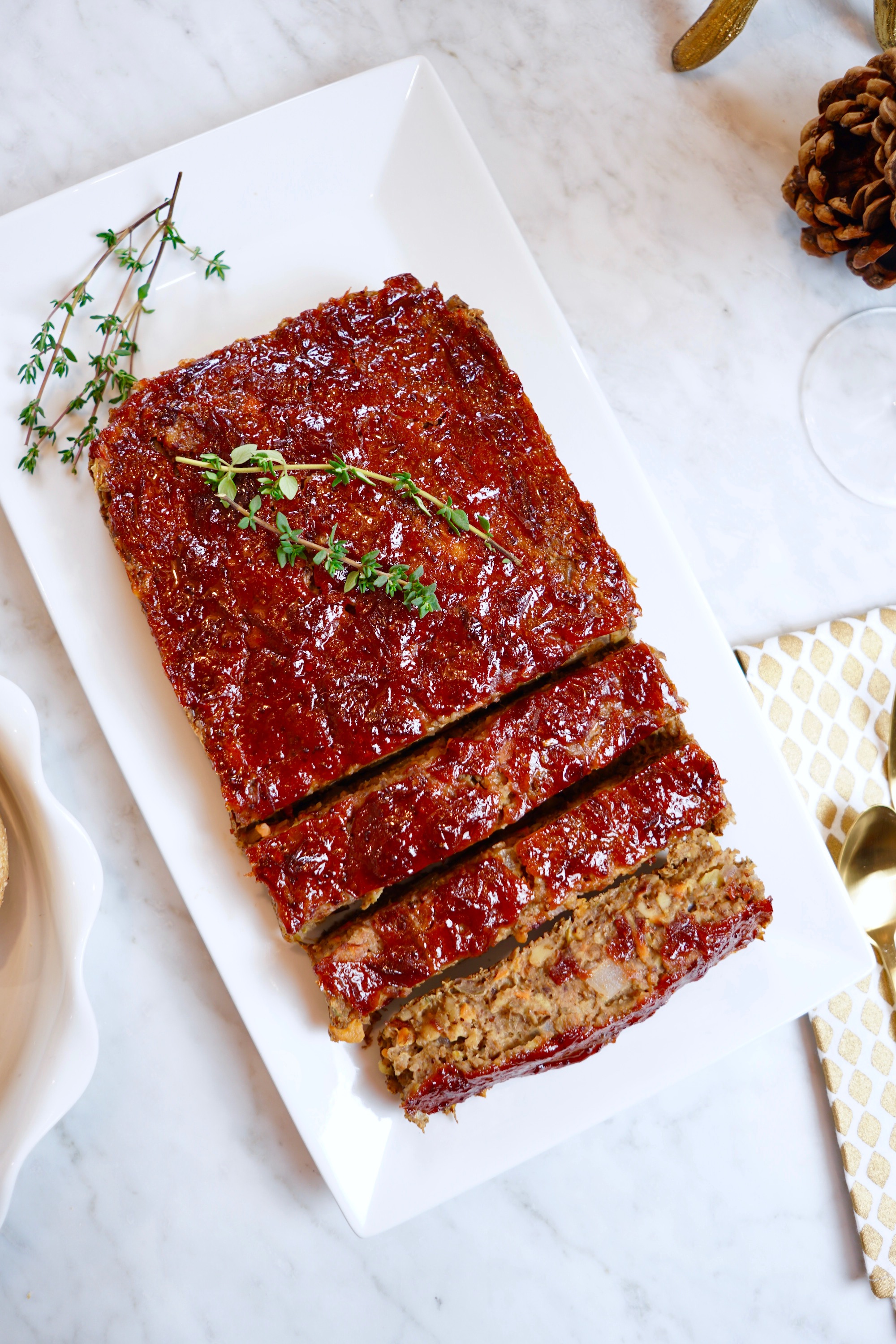 vegan thanksgiving lentil loaf