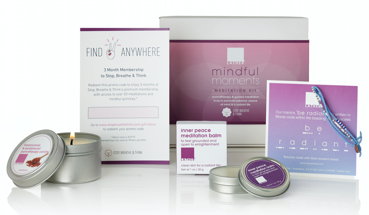 lather mindful moments kit