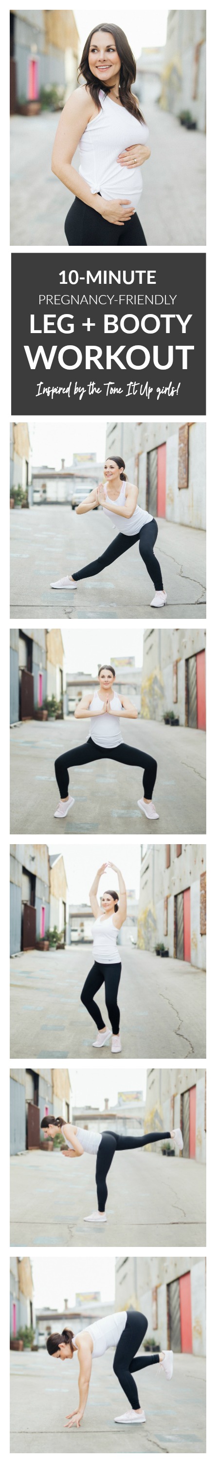 10-Minute Tone It Up Leg + Booty Workout. Pregnancy-Friendly
