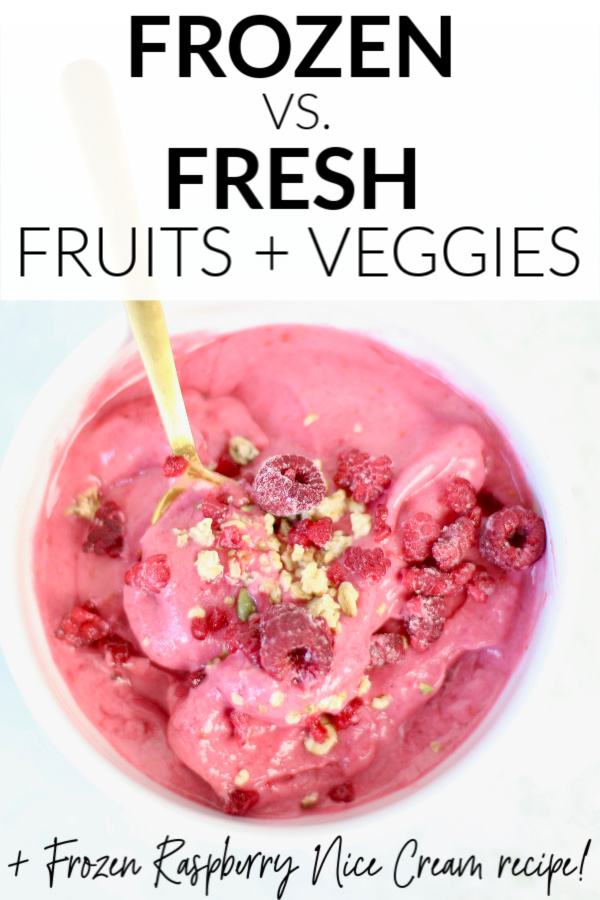 frozen vs fresh produce