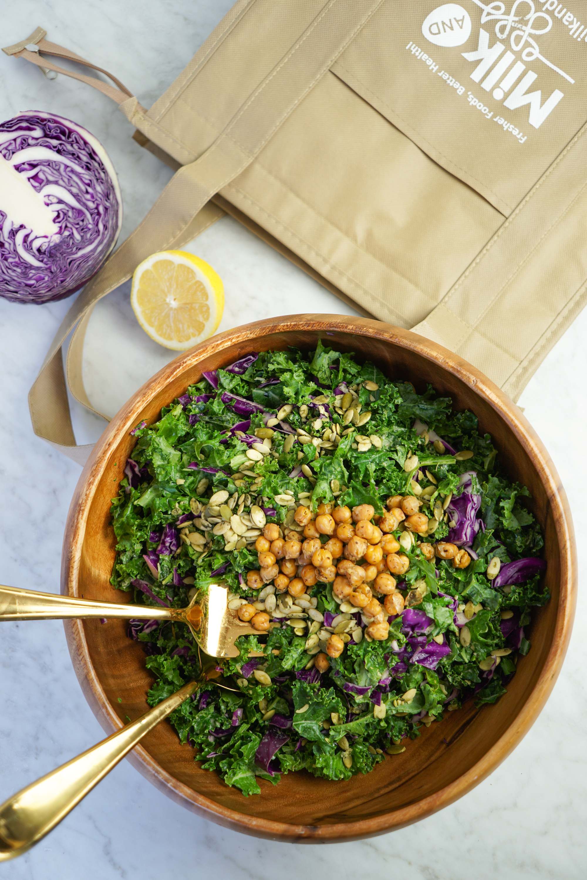 vegan kale caesar salad recipe