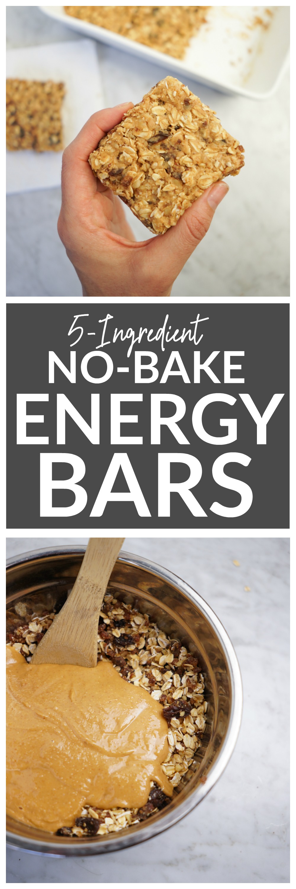5-Ingredient No-Bake Energy Bars