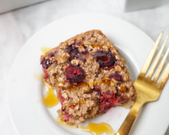 Easy Raspberry Oatmeal Bake Recipe