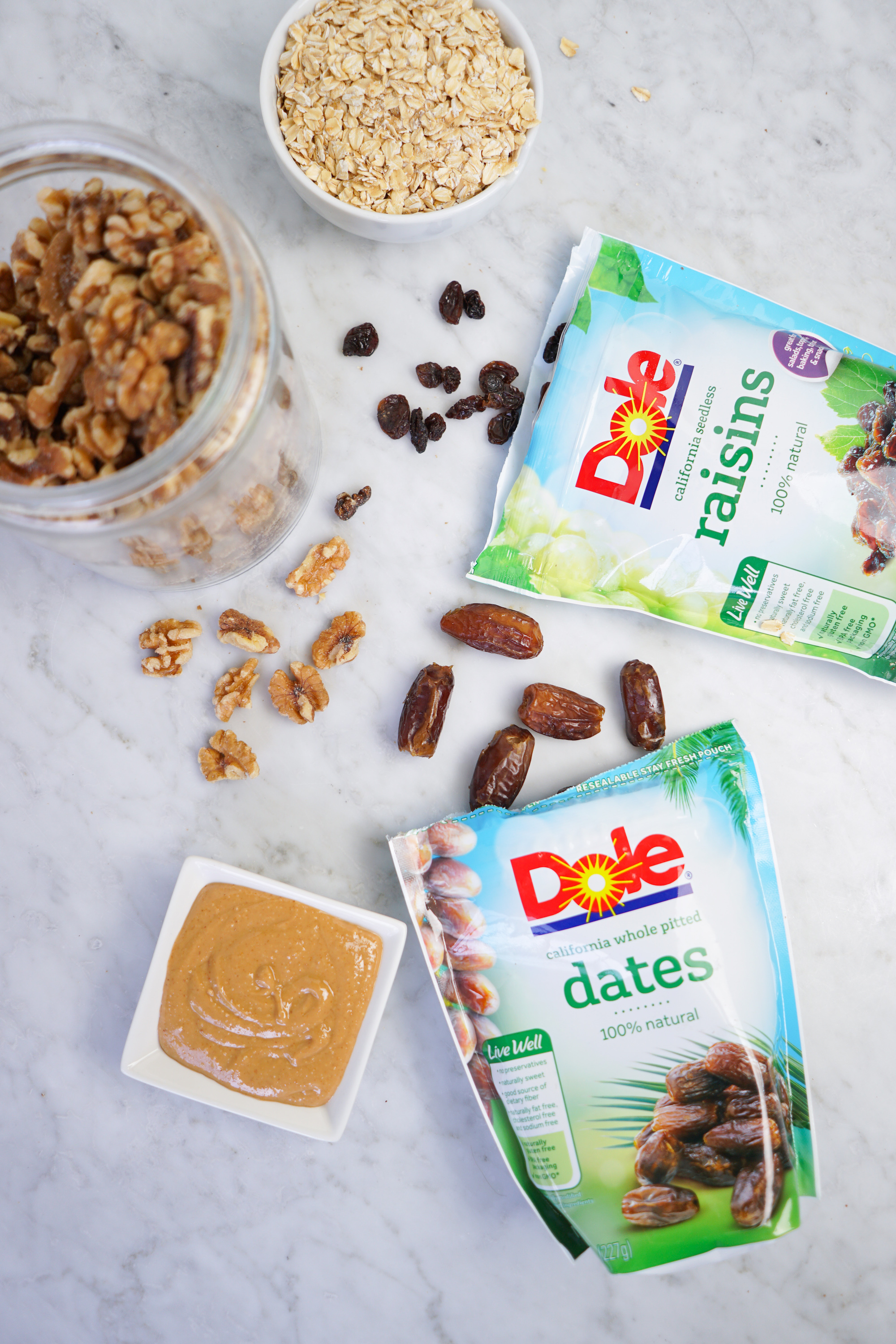 No-Bake Bar Ingredients