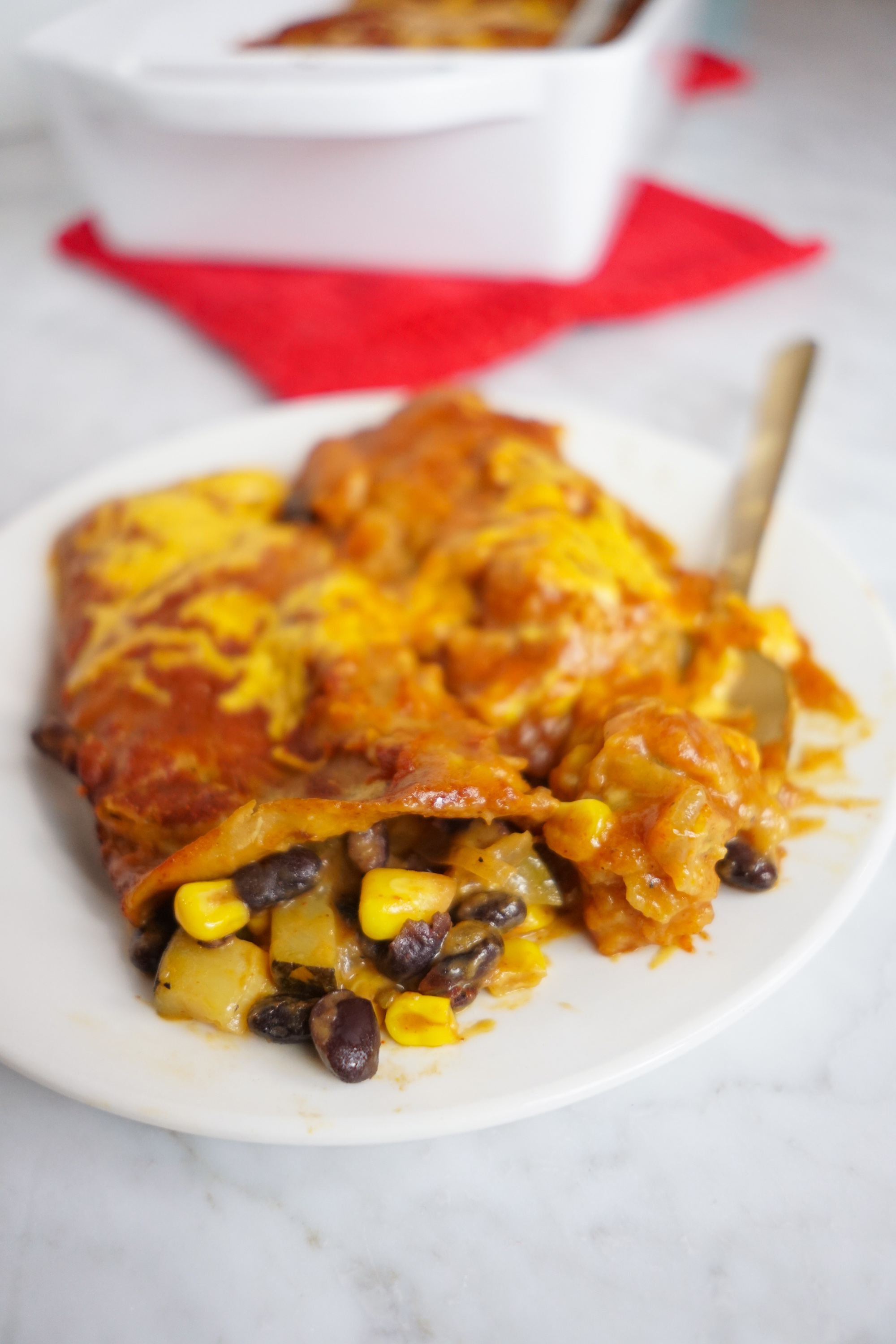 Vegan Black Bean Enchiladas