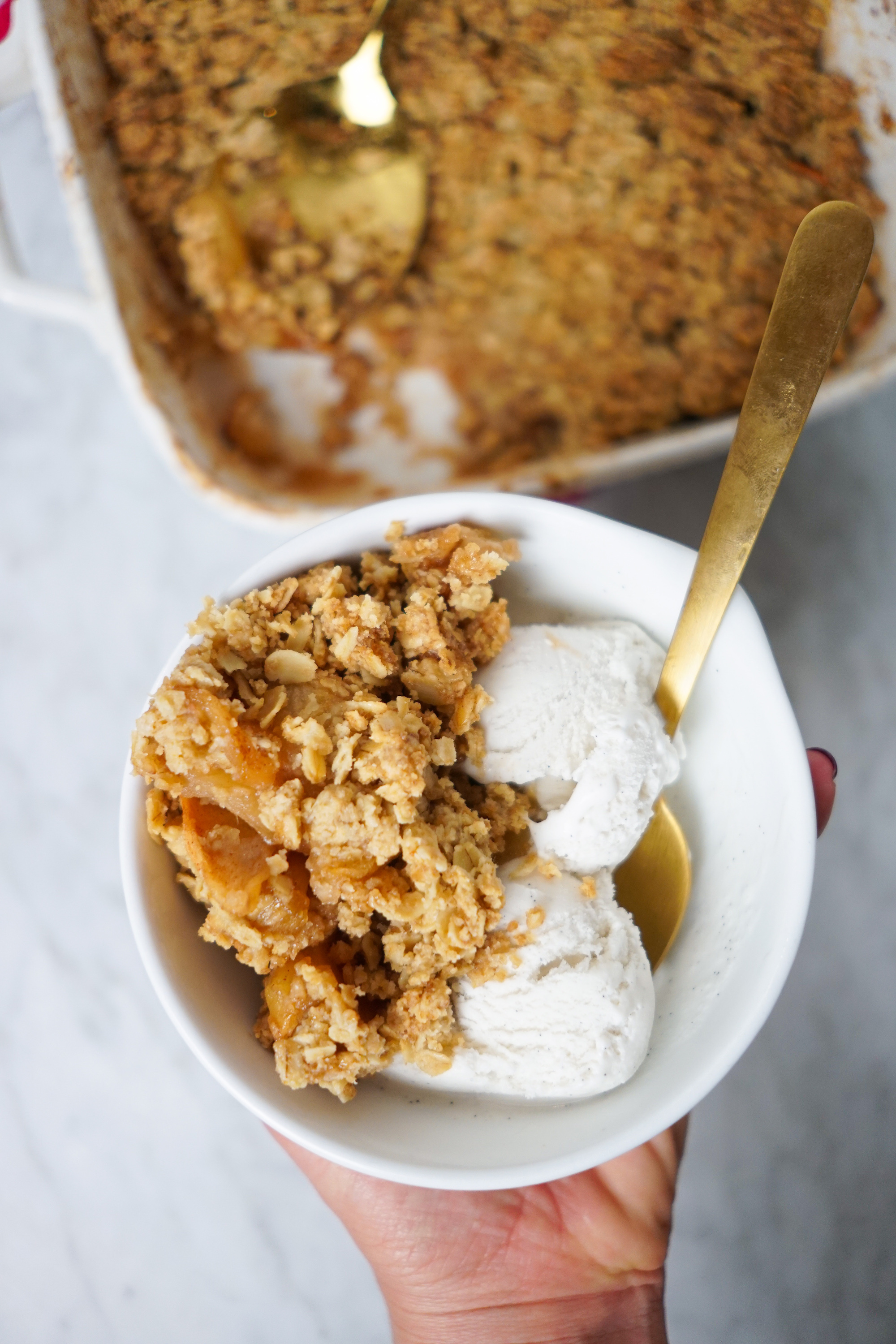 easy vegan apple crisp