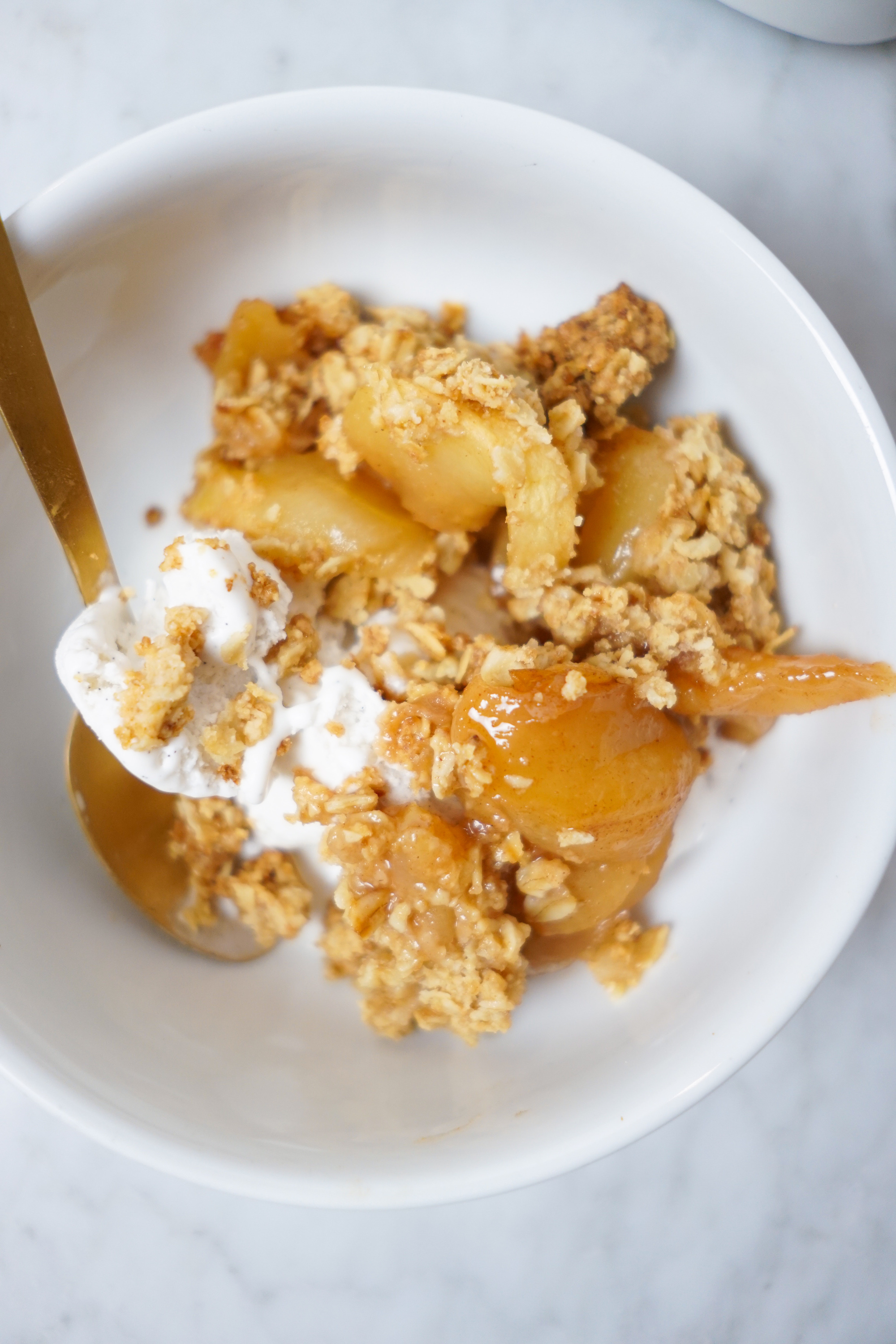 easy vegan apple crisp