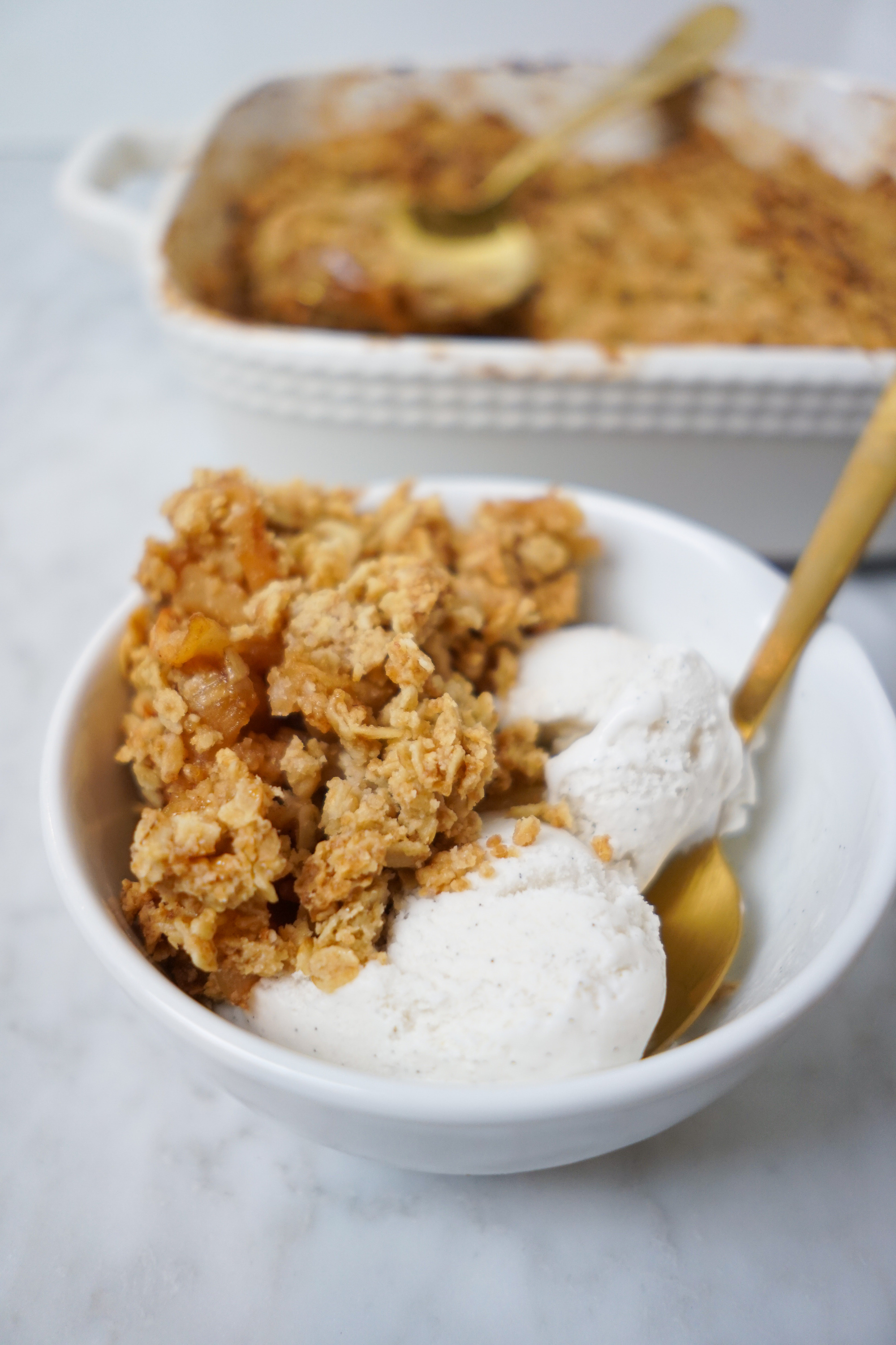 vegan apple crisp