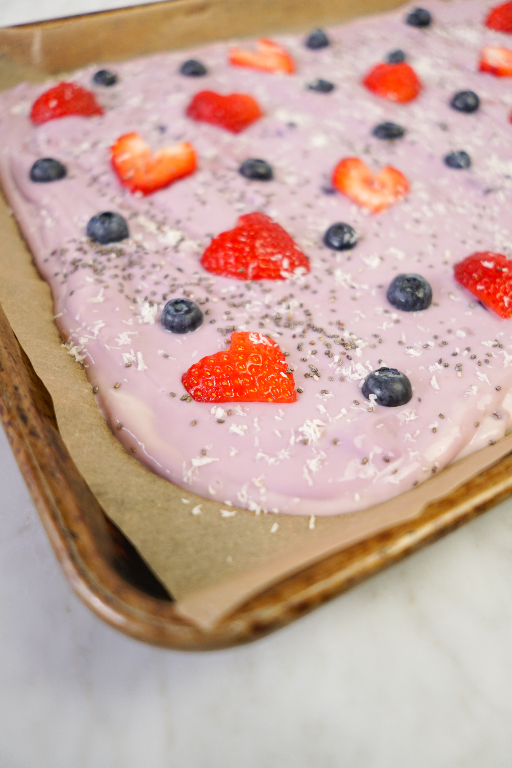 vegan yogurt bark with daiya yogurt