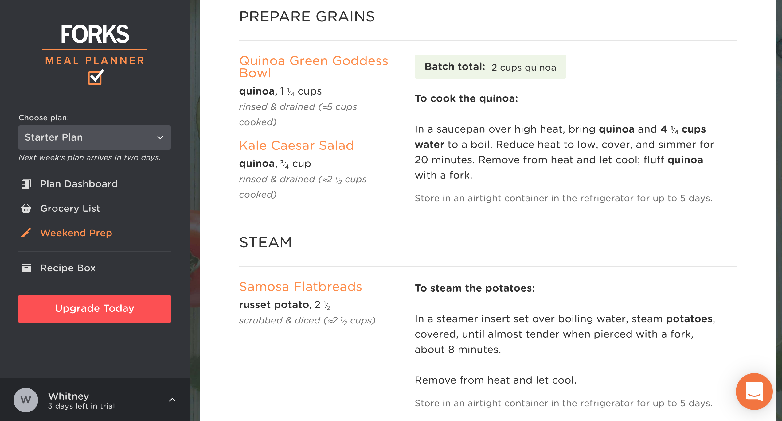 Forks Over Knives Meal Planner Meal Prep