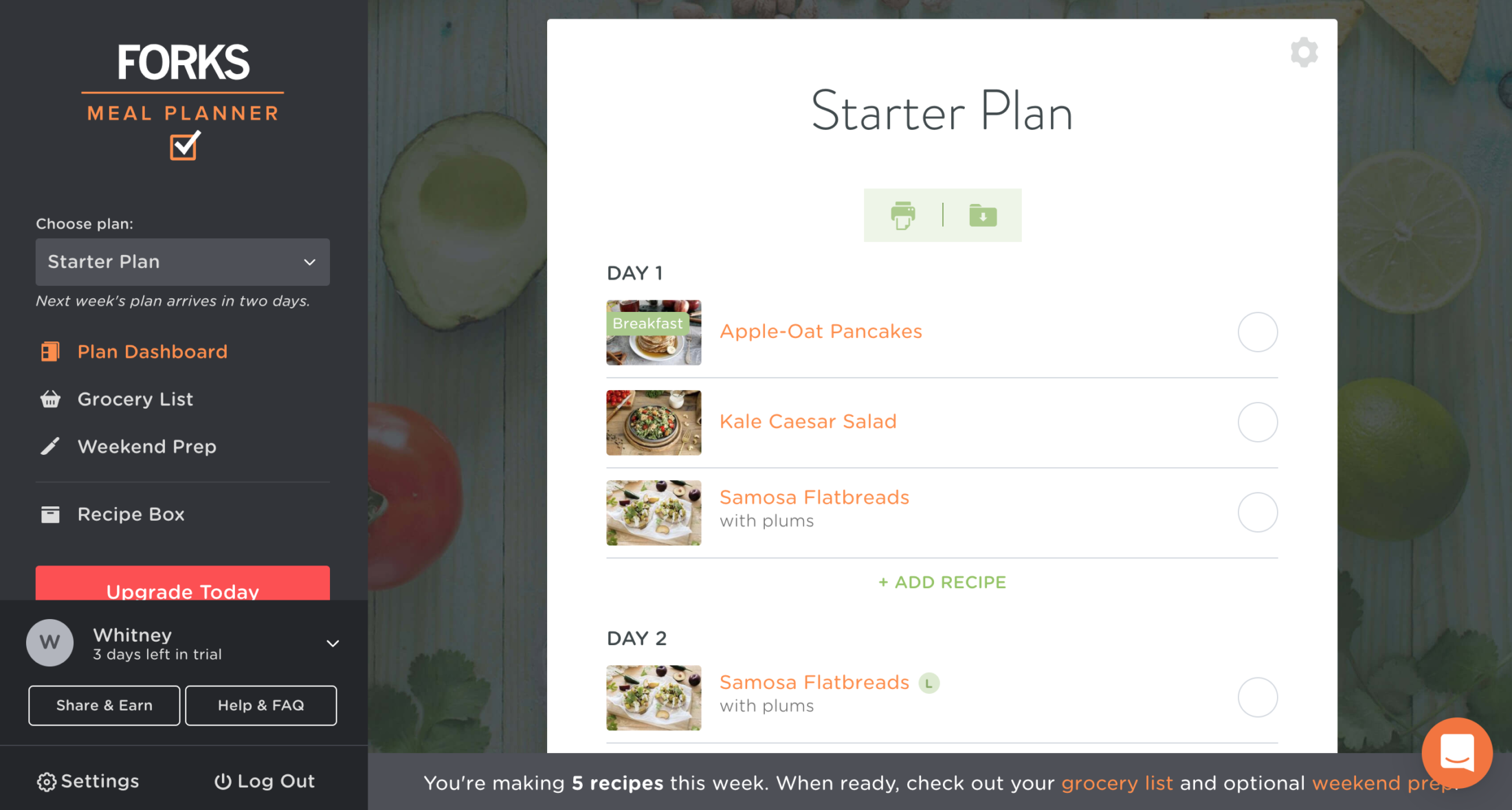 Forks Over Knives Meal Planner Recipes