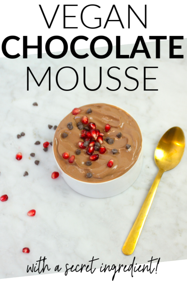 vegan chocolate mousse pin