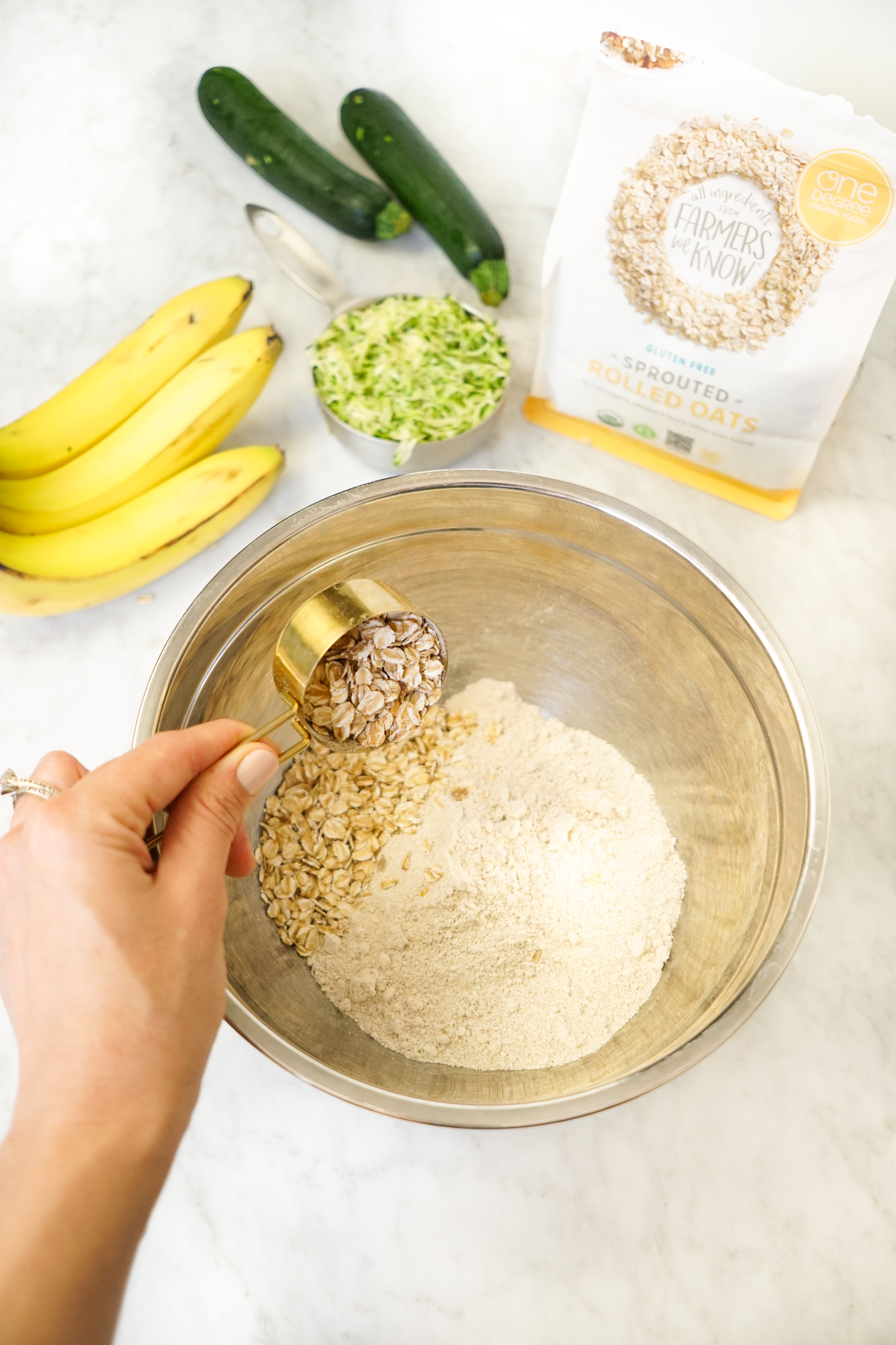 Banana Zucchini Bread Ingredients