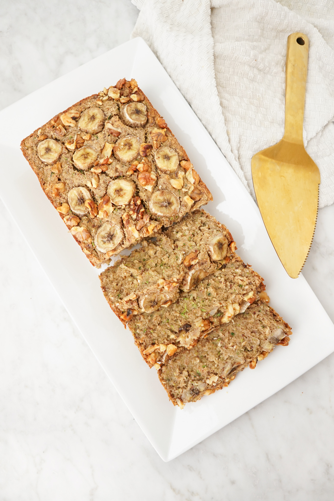 banana zucchini oat bread