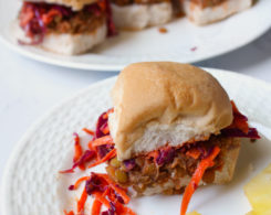 bbq jackfruit sliders