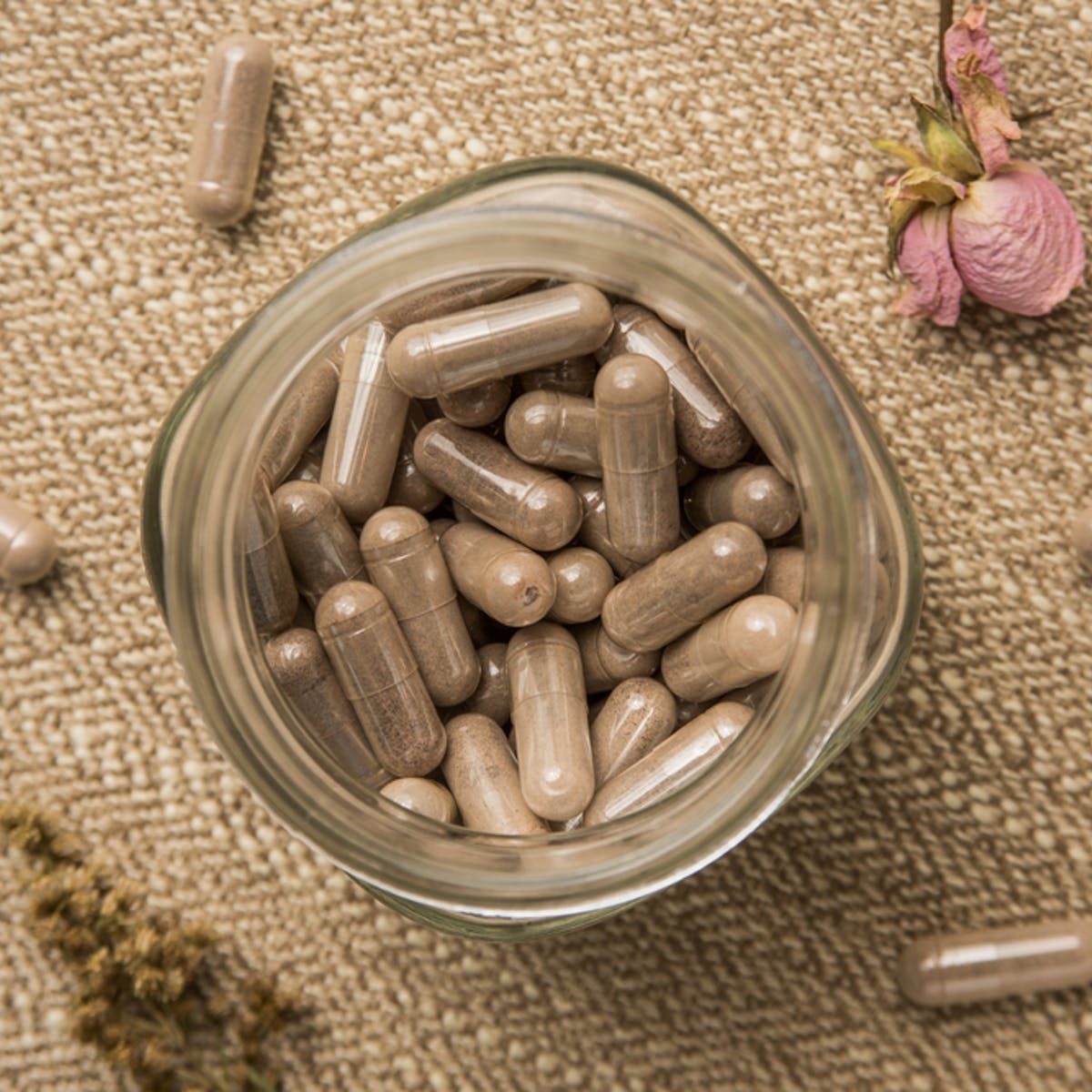 placenta pills in jar