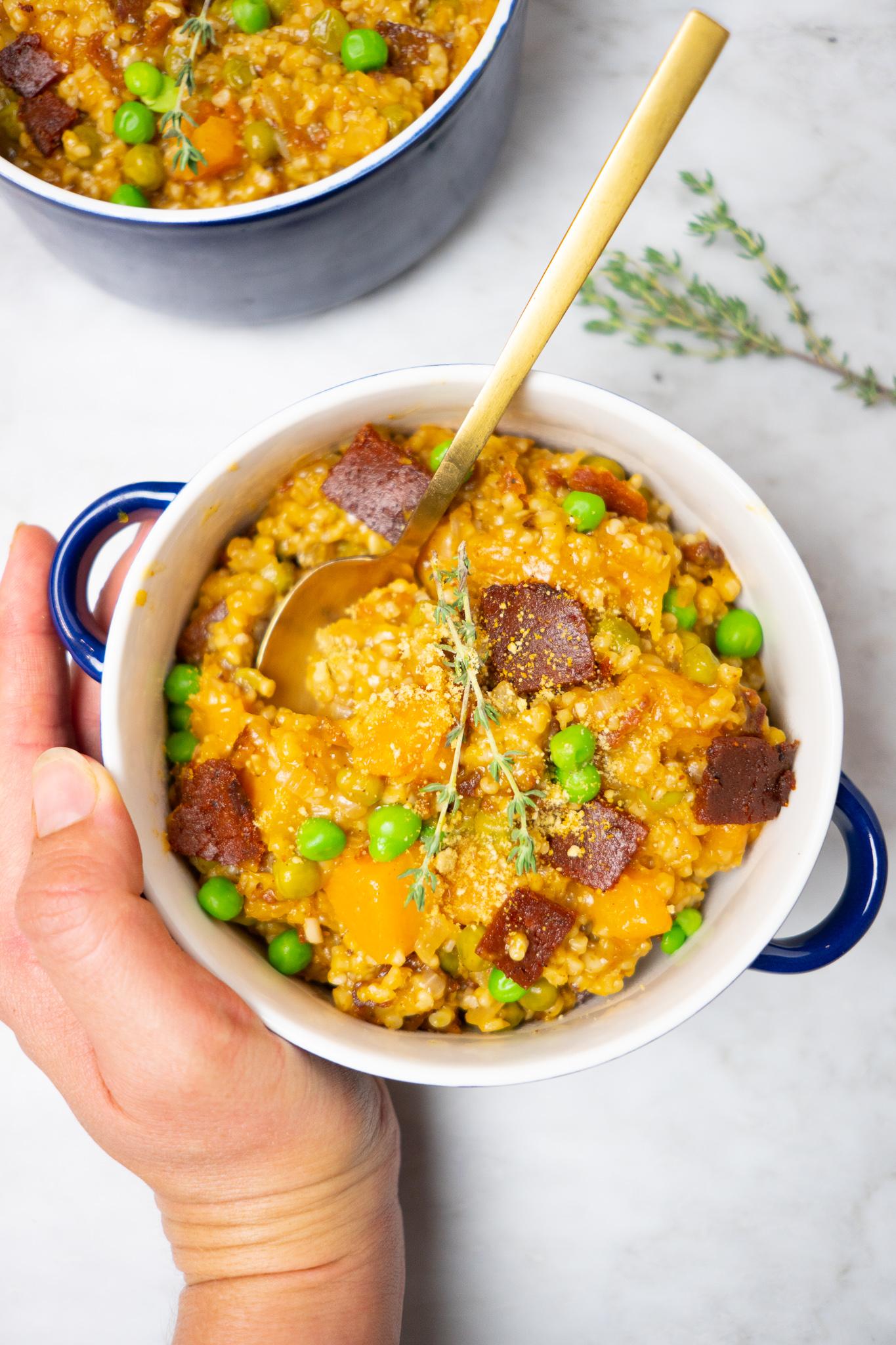 steel cut oat risotto
