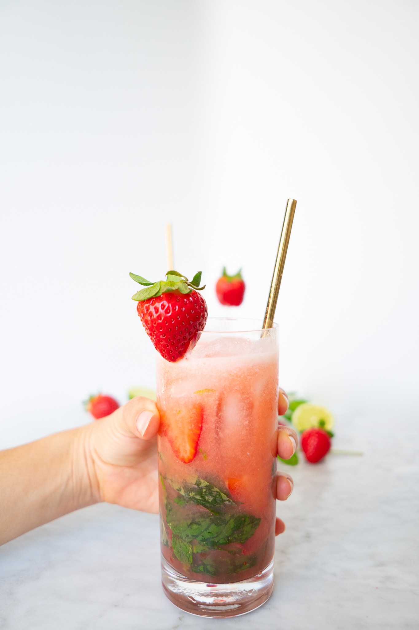 strawberry mojitos