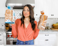 whitney holding bread